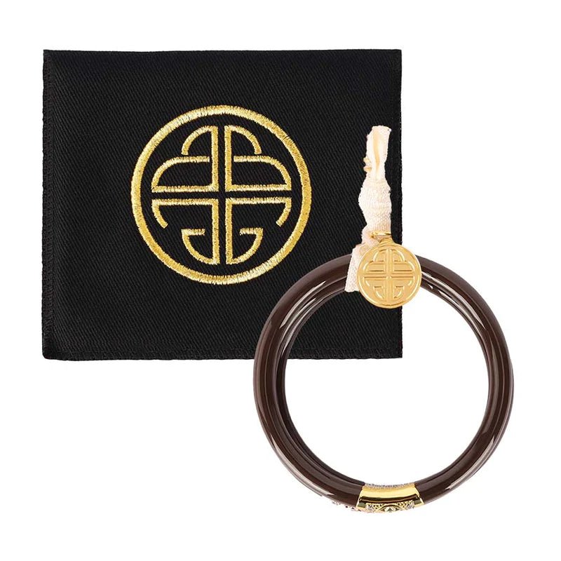 BuDhaGirl: Chocolate Three Kings All - Weather Bangles (Set of 3) - Revel Boutique