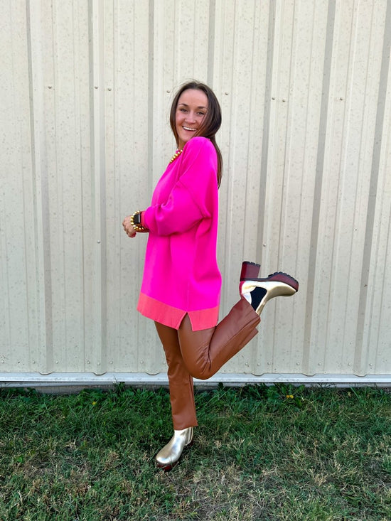 Commando: Faux Leather Cropped Flare - Cocoa - Revel Boutique