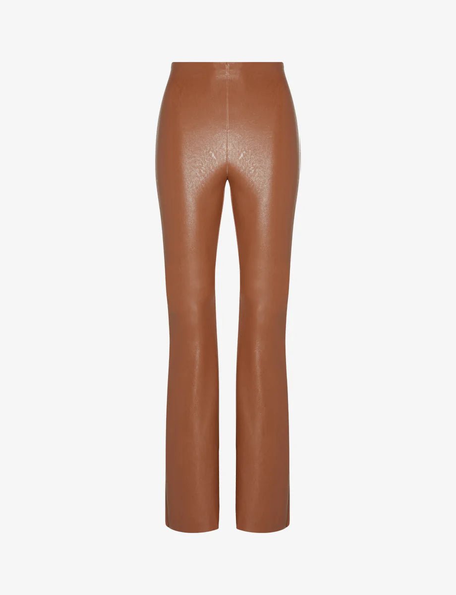 Commando: Faux Leather Flare Legging - Cocoa - Revel Boutique