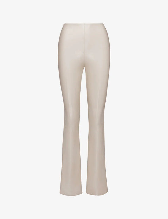 Load image into Gallery viewer, Commando: Faux Leather Flare Legging - Sand - Revel Boutique
